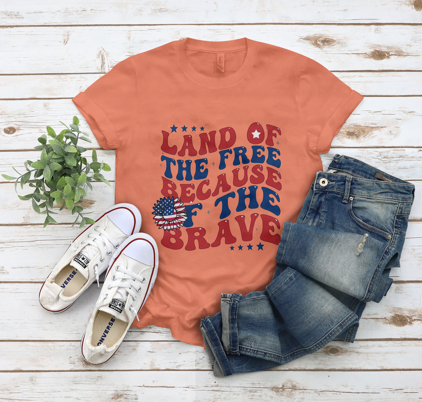 America Land Of The Free Because Of The Brave T shirt