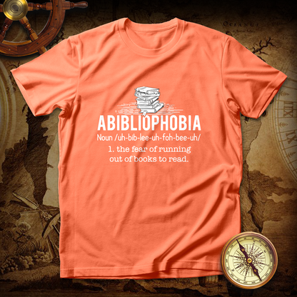 Abibliophobia - Funny Reading Bookworm Reader T shirt
