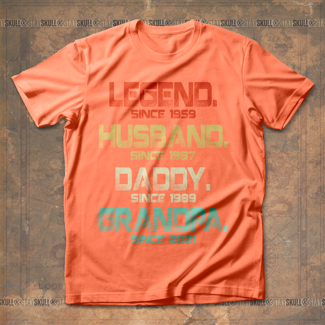 Legend Husband Daddy Grandpa T shirt
