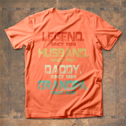 Legend Husband Daddy Grandpa T shirt