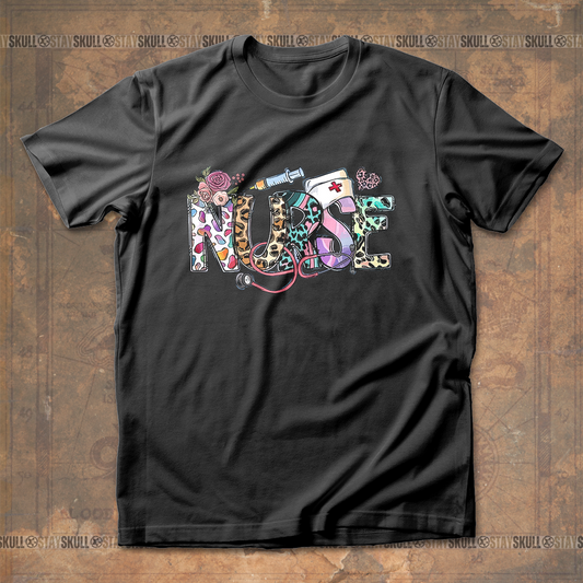 Nurse Leopard T Shirt