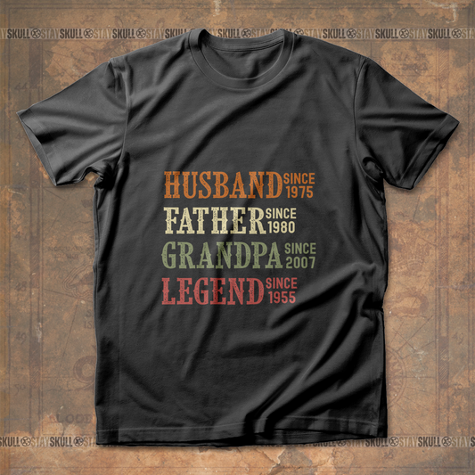 Personalized Husband Father Grandpa Legend T shirt