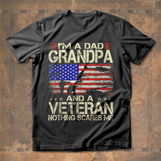 I'm a dad grandpa veteran T shirt