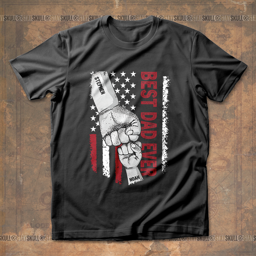 Best Dad Ever Personalized T-Shirt