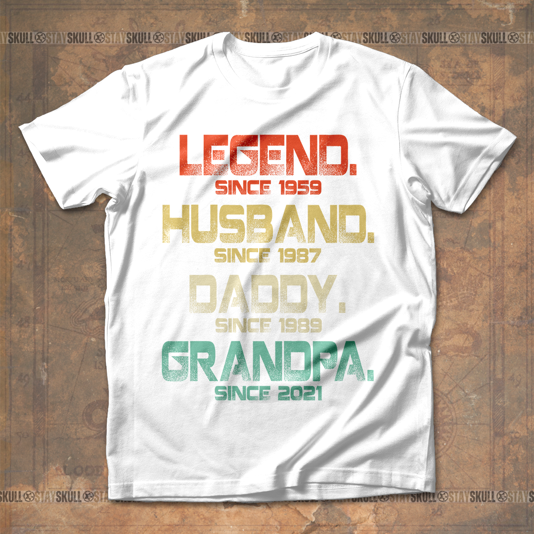 Legend Husband Daddy Grandpa T shirt