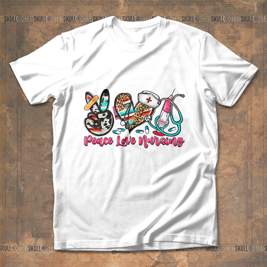 Peace Love Nursing T shirt