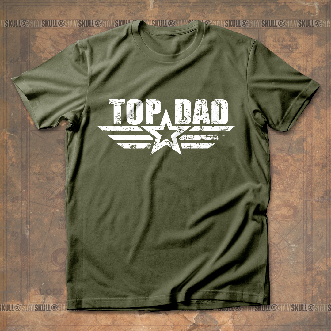 Top Dad Father Gift T shirt