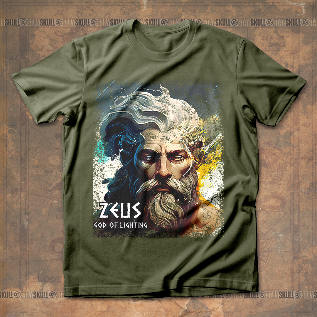 Zeus God of Lighting T Shirt