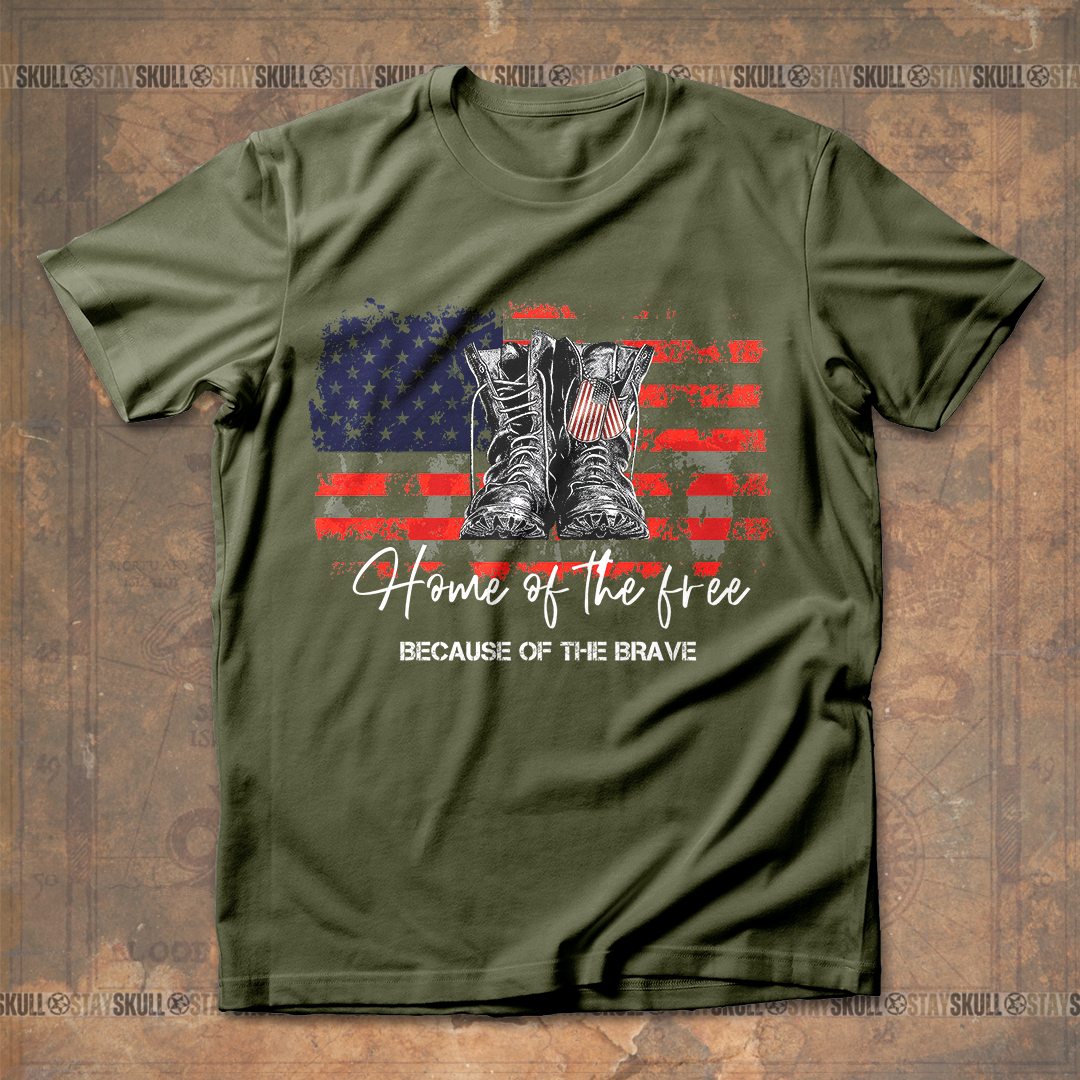 Home Of The Free Because Of The Brave T shirt