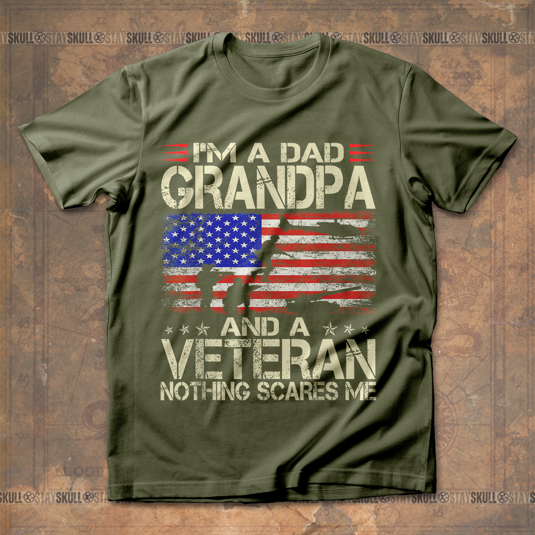 I'm a dad grandpa veteran T shirt