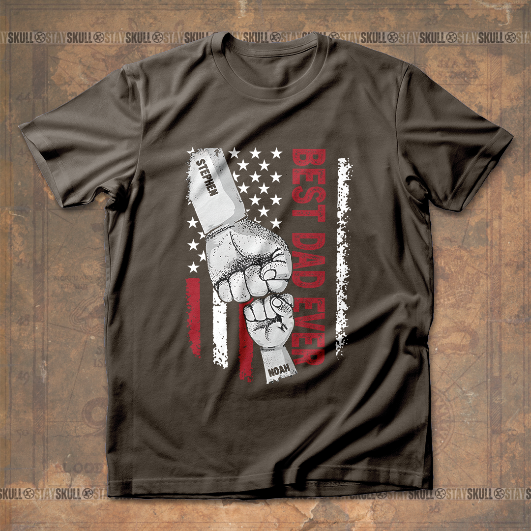 Best Dad Ever Personalized T-Shirt