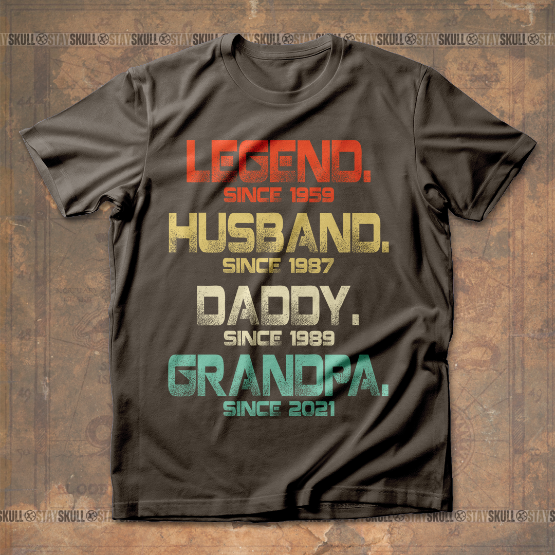 Legend Husband Daddy Grandpa T shirt