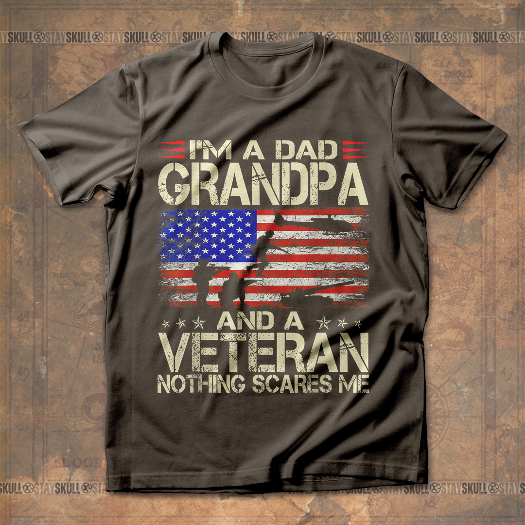 I'm a dad grandpa veteran T shirt