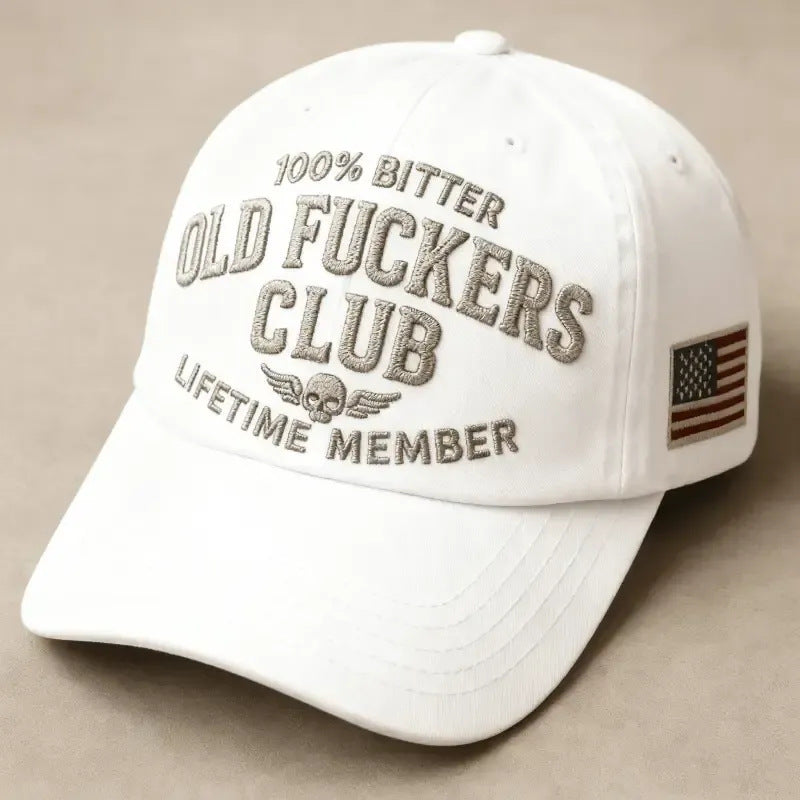 Vintage Pure Cotton Embroidered Baseball Cap From The Old Guys Club