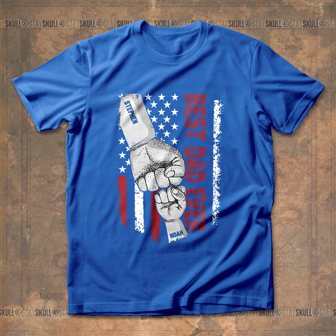 Best Dad Ever Personalized T-Shirt