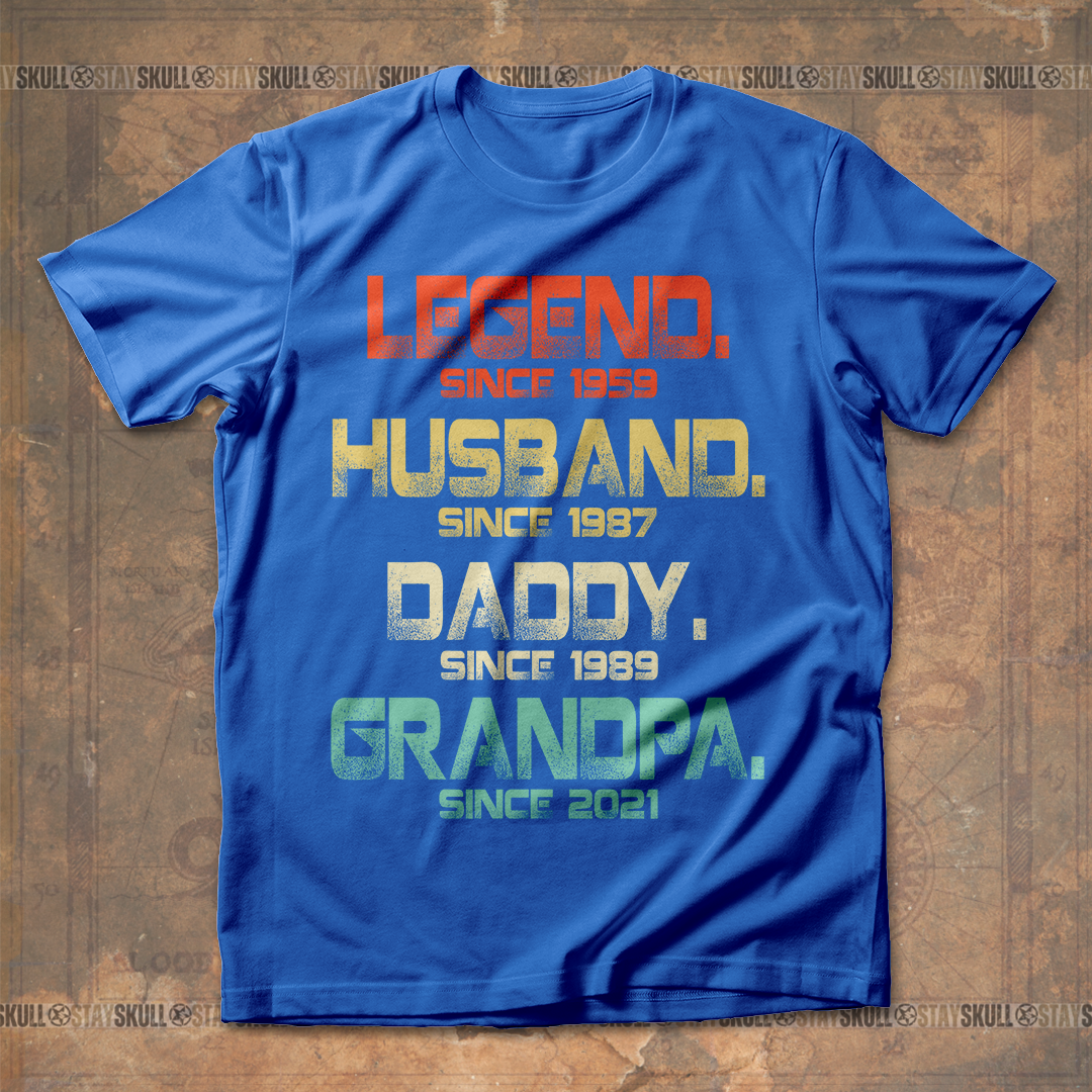 Legend Husband Daddy Grandpa T shirt