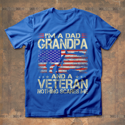 I'm a dad grandpa veteran T shirt