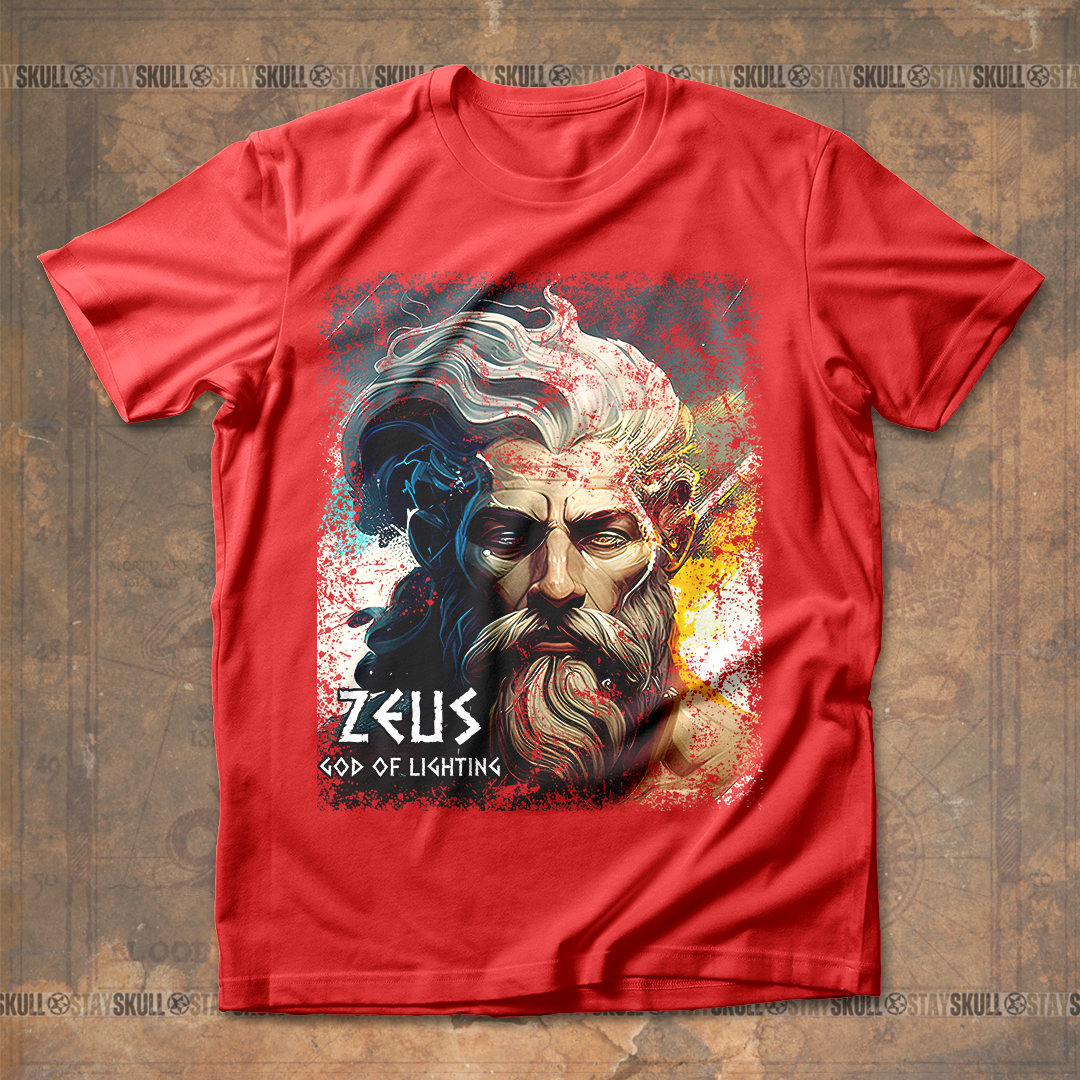 Zeus God of Lighting T Shirt