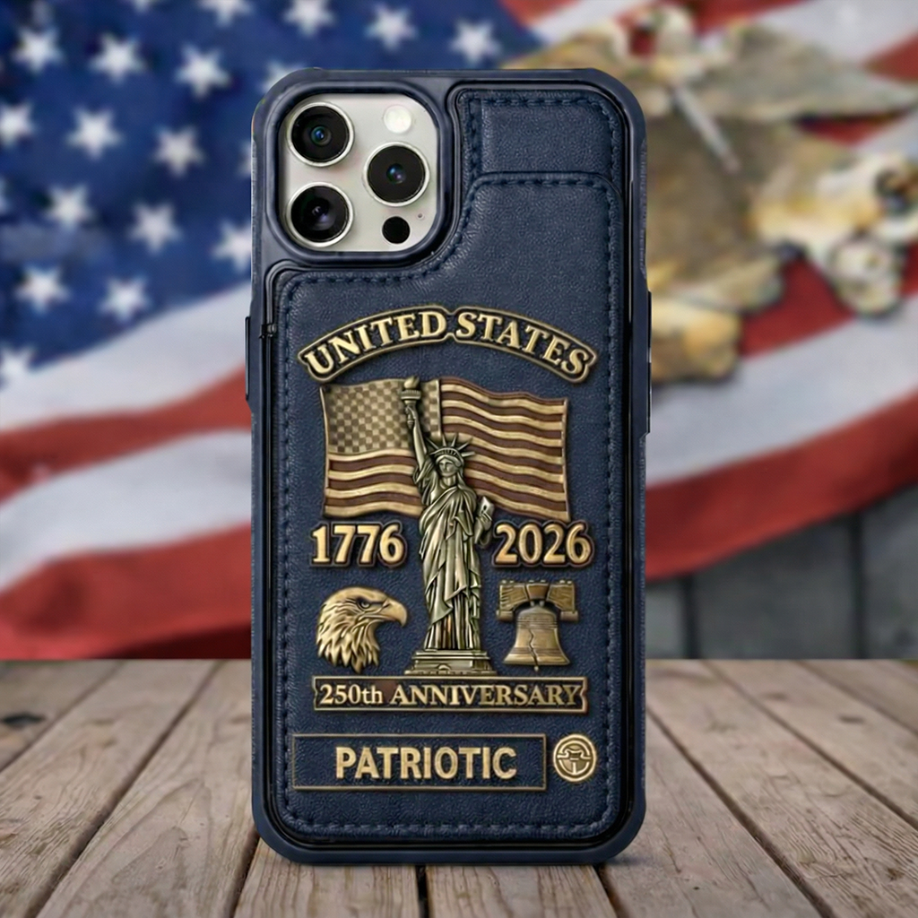 250 America Patriotic Wallet Phone Case