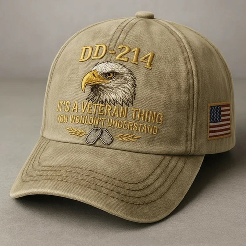 DD-214 VETERAN EMBROIDERED CAP