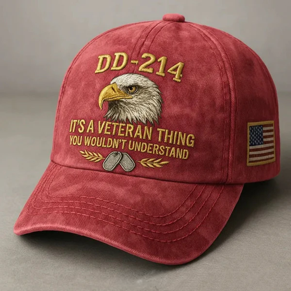 DD-214 VETERAN EMBROIDERED CAP