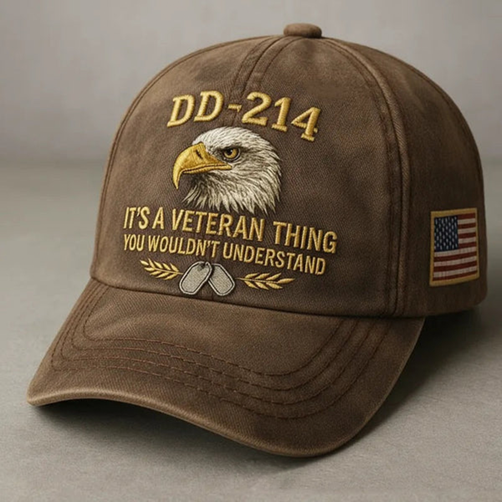 DD-214 VETERAN EMBROIDERED CAP