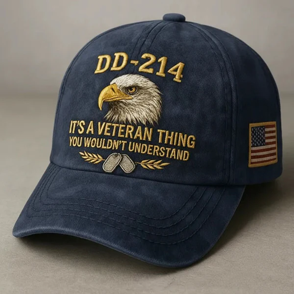 DD-214 VETERAN EMBROIDERED CAP