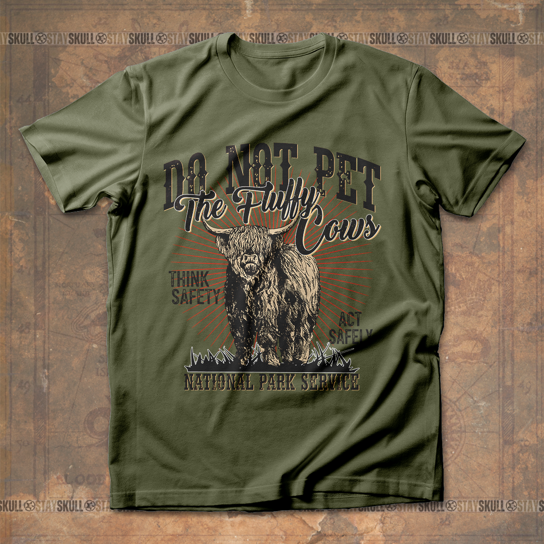 Do Not Pet The Fluffy Cows T shirt