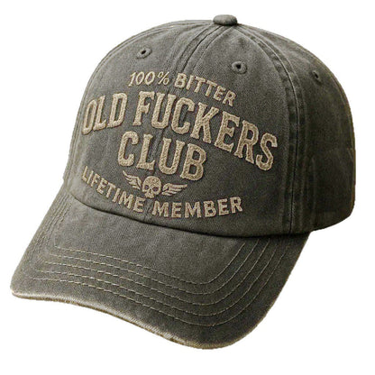 Vintage Pure Cotton Embroidered Baseball Cap From The Old Guys Club