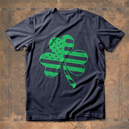 American Flag Shamrock St. Patrick's Day T-Shirt