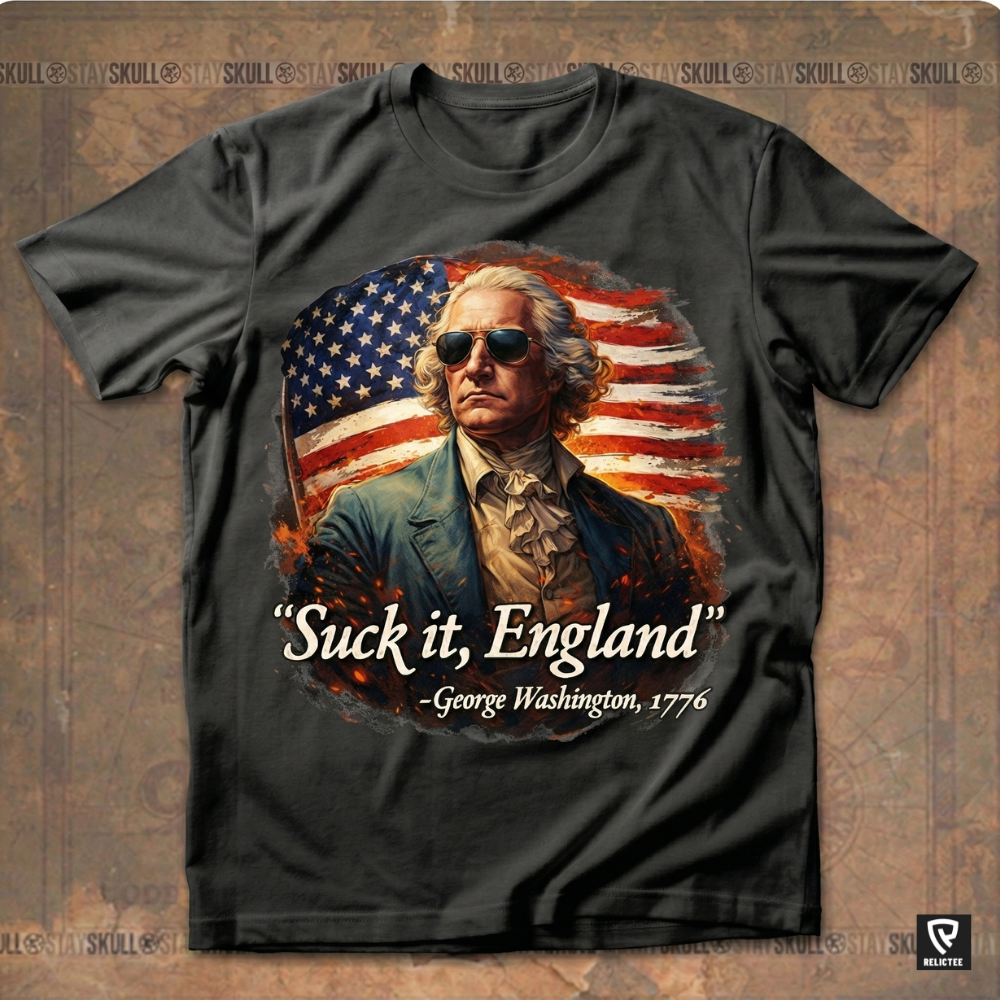 Suck It England - George Washington Tee