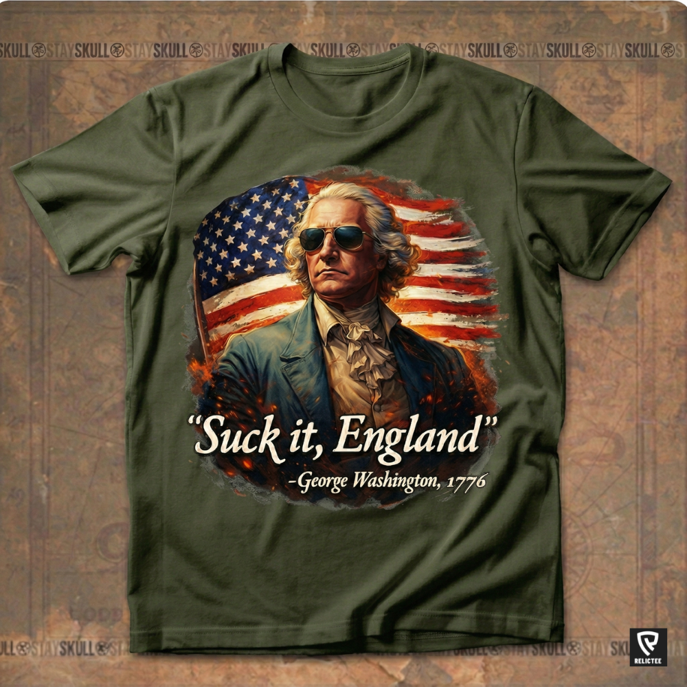 Suck It England - George Washington Tee